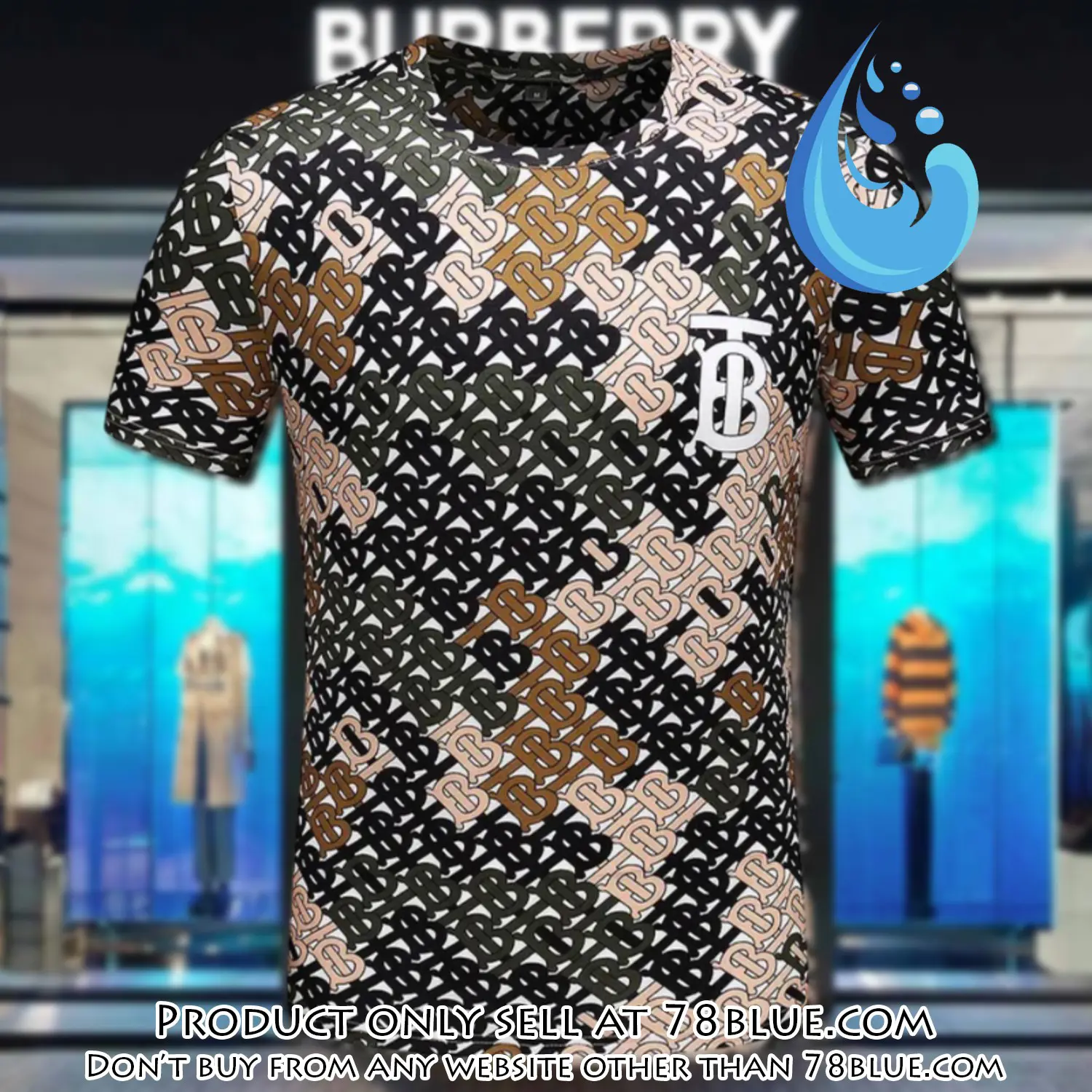 Burberry logo luxury brand premium unisex tshirt outfit for men women 78b0901857